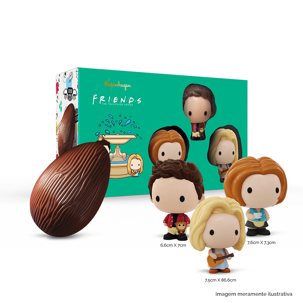 Ovo de Páscoa Friends Ross Rachel Phoebe 120G