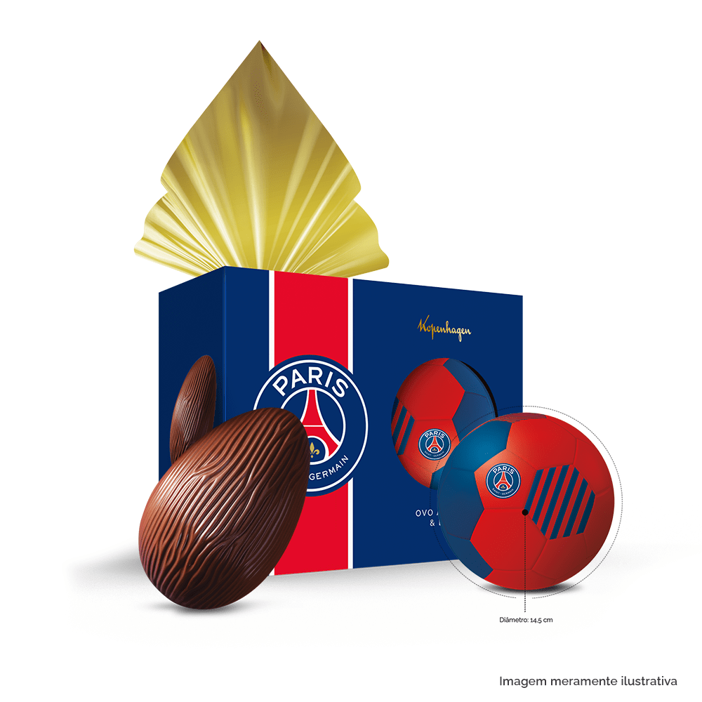 Ovo de Páscoa Bola PSG 120G