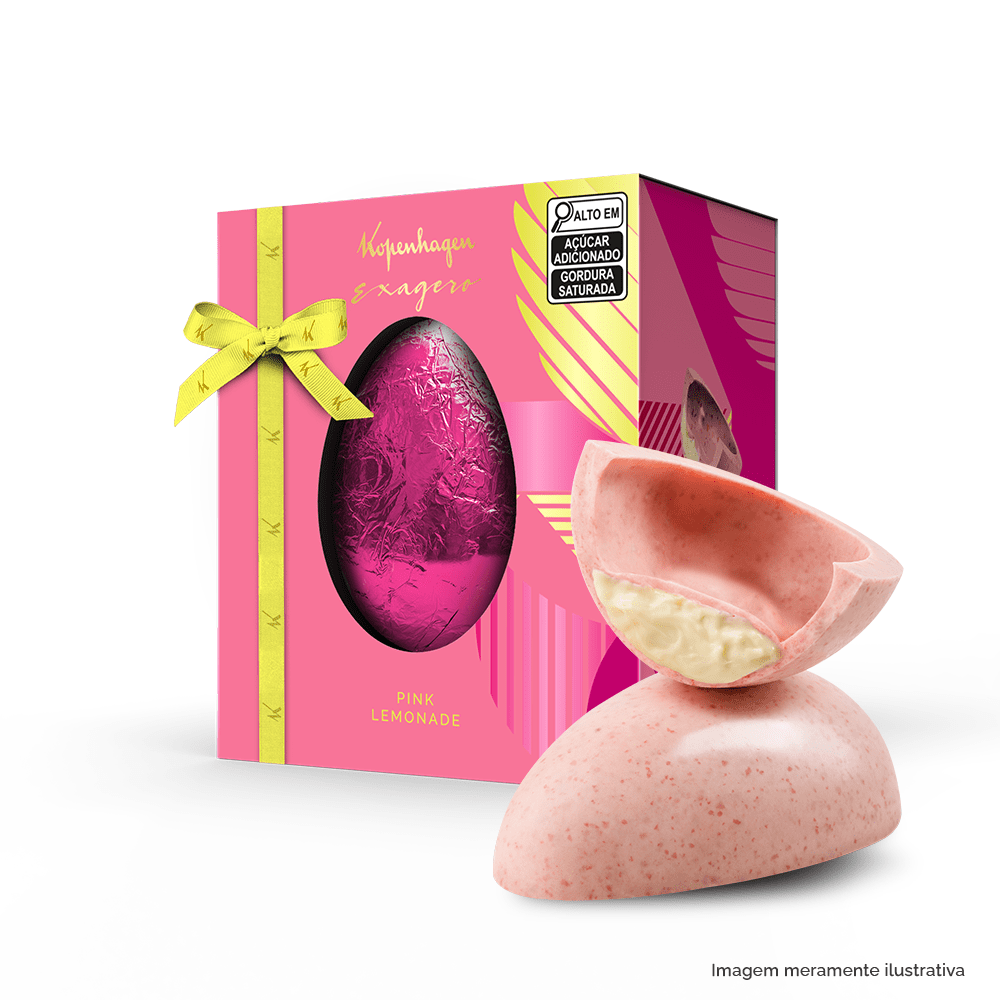 Ovo de Páscoa Exagero Pink Lemonade 370G