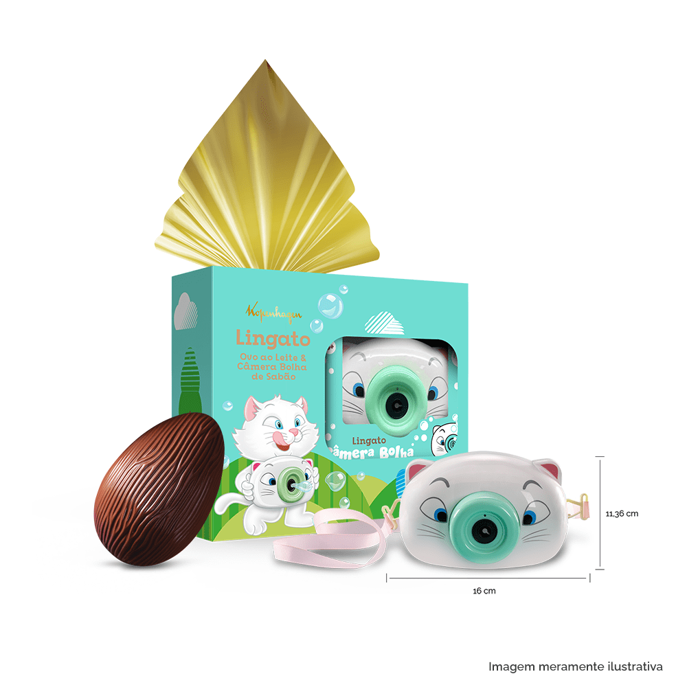 Ovo de Páscoa Lingato Máquina Bolha de Sabão 120G