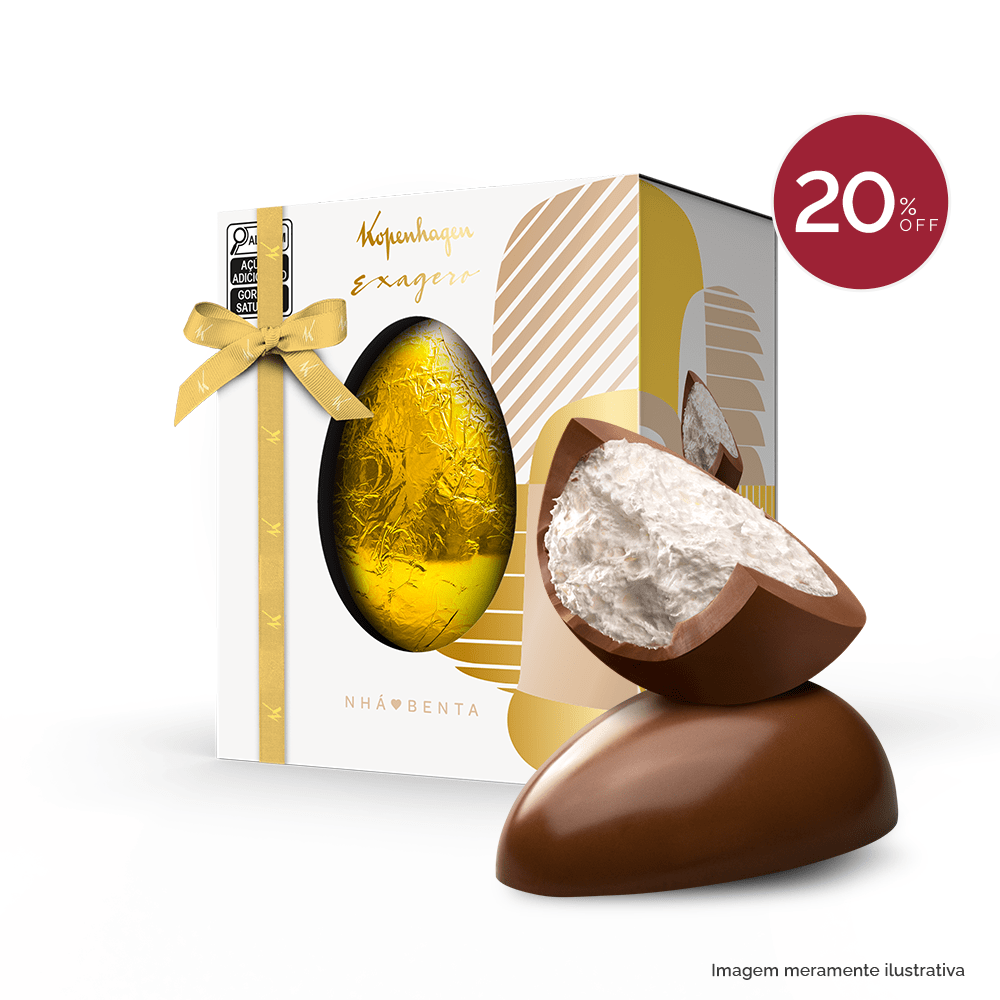 Ovo de Páscoa Exagero Nhá Benta 390G
