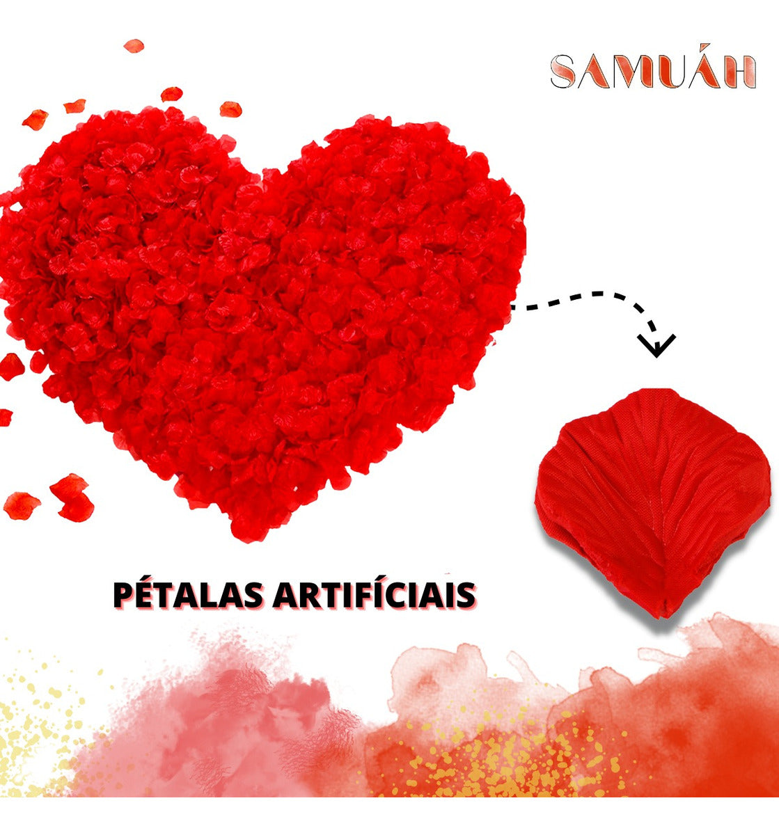 1.000 Pétalas De Rosas Artificiais Vermelha Casamento Noivas