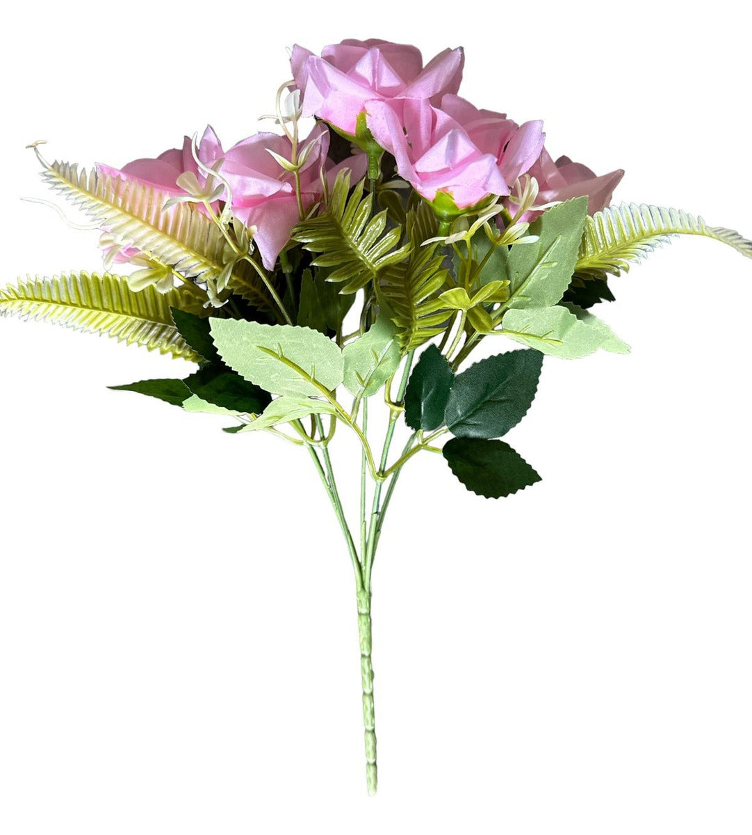 Buquê De Rosas Lm Em Tecido - 28 Cm, Cores Variadas
