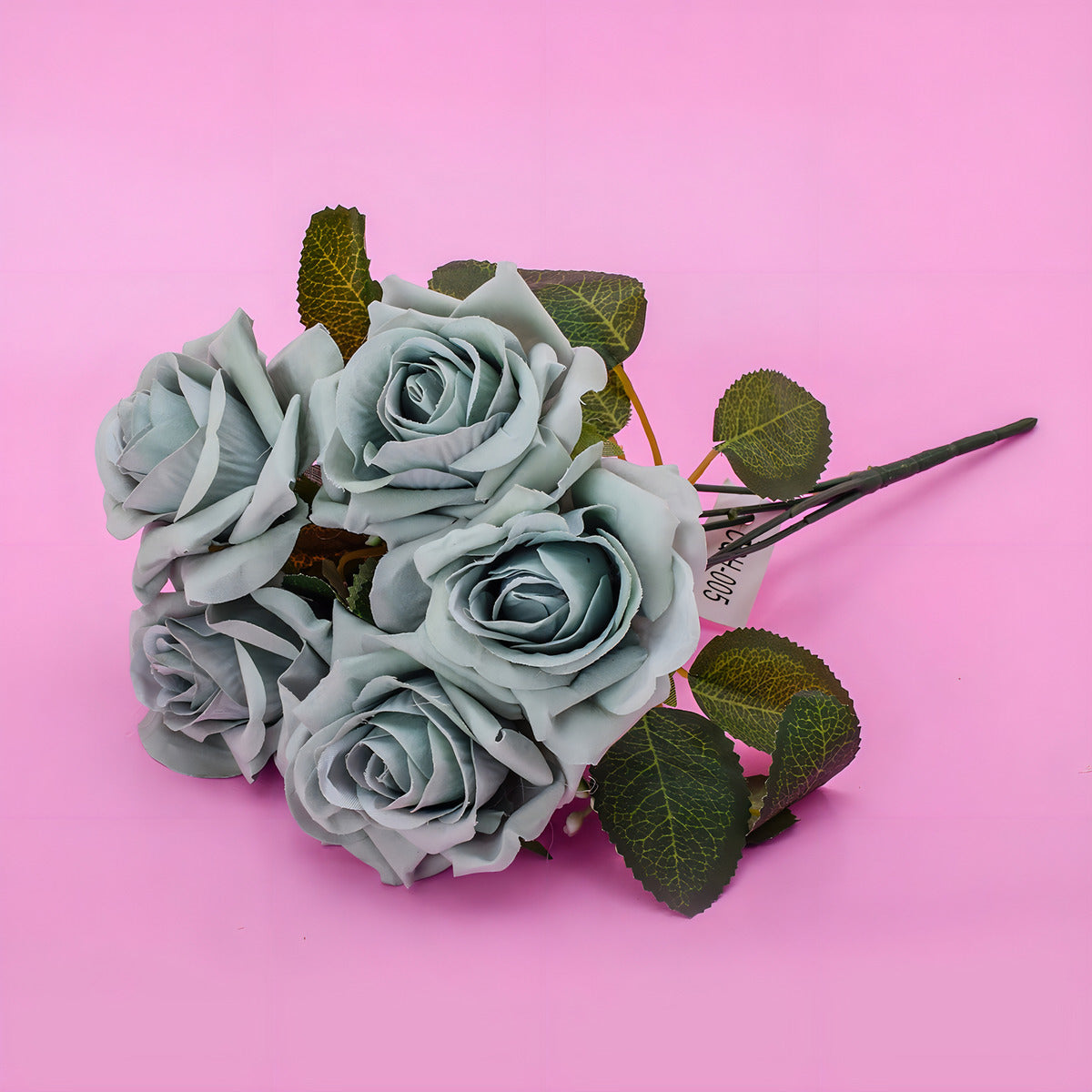 2 Buquê Rosa Flor Artificial C/folhagem Decoração Casamento Cor Marsala